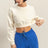 Warm-Up Crew Crop Sweatshirt in White