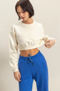 Warm-Up Crew Crop Sweatshirt in White