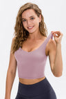 Cropped Scoop Neck Active Pickleball Top