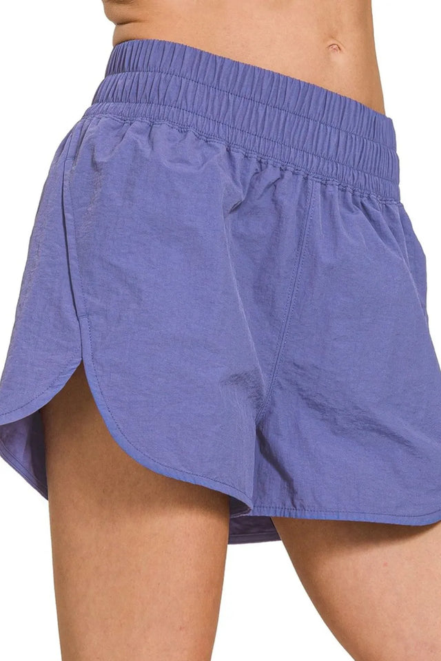 Fast Hands Windbreaker Shorts in Marlin