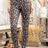 Wild Dink Leopard High-Waist Leggings in Black