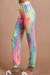 Dinkville Daydream Terry Pants in Pastel Tie-Dye
