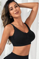 Scoop Neck Cropped Active Pickleball Top