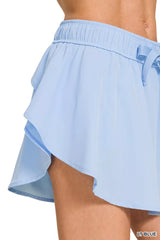 Soft Serve Woven Active Skort in Light Blue