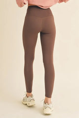 Winter League Fleece-Lined Leggings in Coffee Brown
