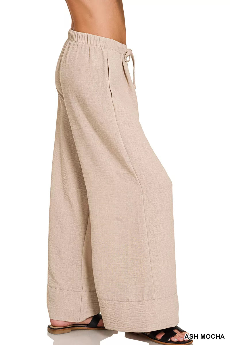 Cool Down Airflow Drawstring Pants in Ash Mocha