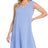 Volley Rib Sleeveless Mini Dress in Cornflower Blue