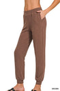 Easy Dink Slub Joggers in Brown