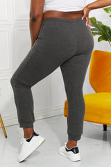 Dink & Chill Ribbed Joggers in Dark Gray