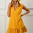 Post-Match Ruffled Hooded Dress in Mustard