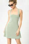 Third-Shot Crisscross Active Dress in Sage