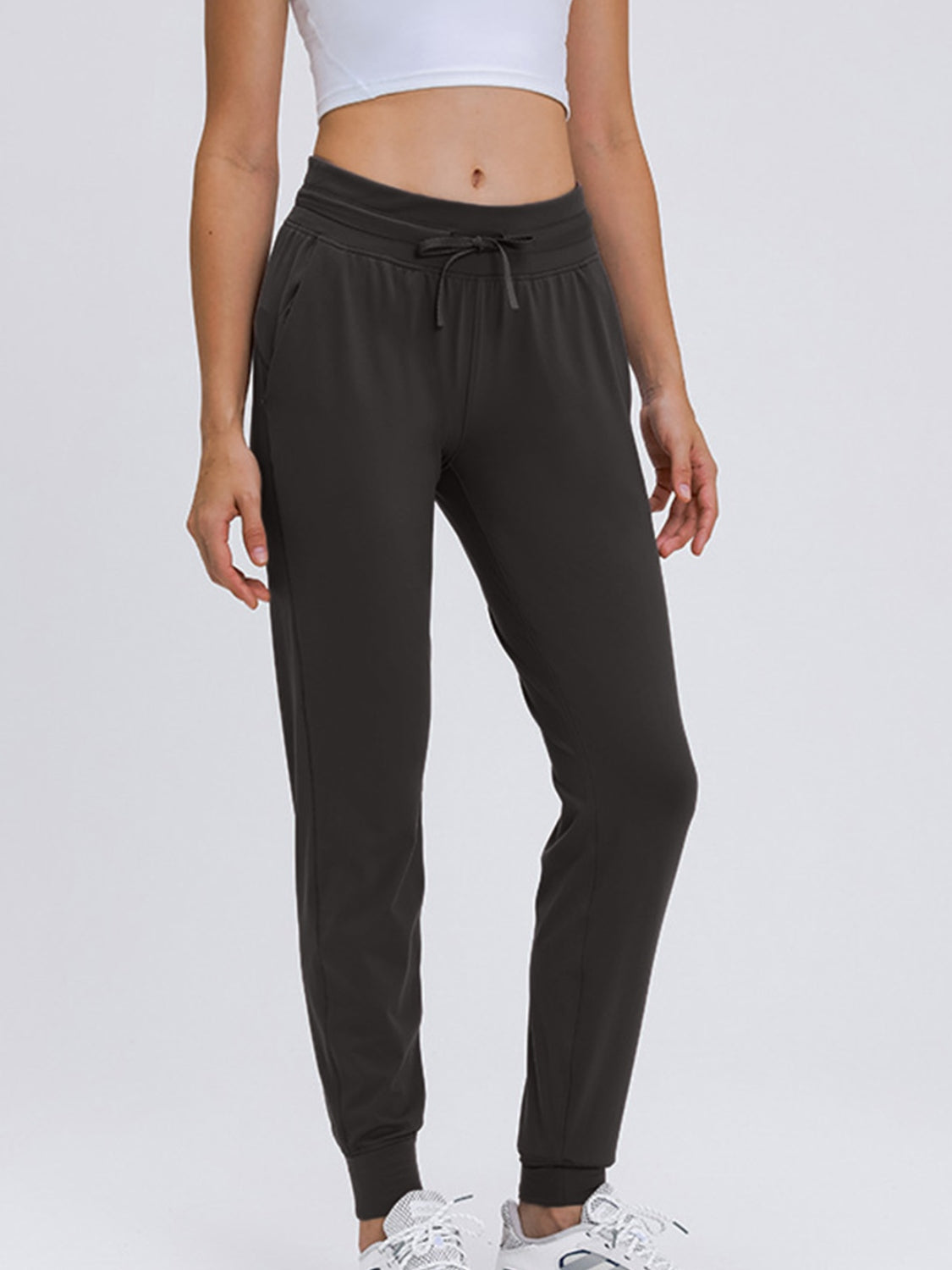 Double Take Tied Pickleball Joggers with Pockets