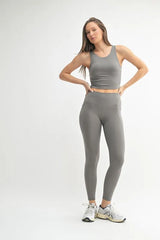Paddle Up Sculpt Leggings in Pewter
