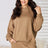 Post-Game Drop Shoulder Hoodie in Mocha