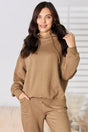 Post-Game Drop Shoulder Hoodie in Mocha