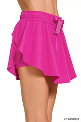 Soft Serve Woven Active Skort in Light Magenta