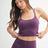 Crosscourt Crisscross Sports Bra in Merlot