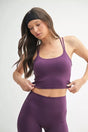 Crosscourt Crisscross Sports Bra in Merlot
