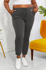 Dink & Chill Ribbed Joggers in Dark Gray