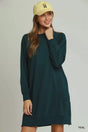 Dinkville Brunch Crochet Side Dress in Teal
