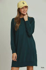 Dinkville Brunch Crochet Side Dress in Teal