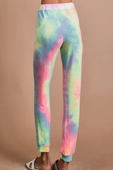 Dinkville Daydream Terry Pants in Pastel Tie-Dye