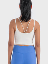 Double Strap Ribbed Sports Pickleball Top Cami