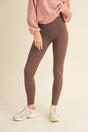Winter League Fleece-Lined Leggings in Coffee Brown