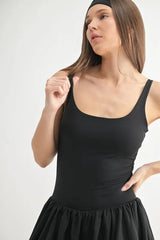 Pickle Pop Bubble Mini Dress in Black