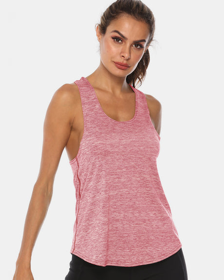 Full Size Scoop Neck Wide Strap Active Pickleball Top