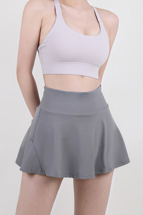 High Waist Pleated Active Pickleball Skirt