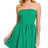 Courtside Tube Flare Mini Dress in Green