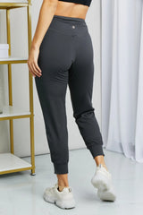 Side Out Cropped Joggers in Charcoal