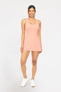 Third-Shot Twist Racerback Dress in Watermelon