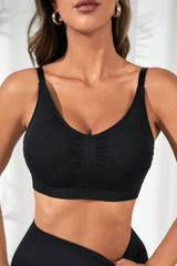 Scoop Neck Cropped Active Pickleball Top