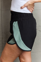 High Waistband Contrast Detail Active Pickleball Shorts