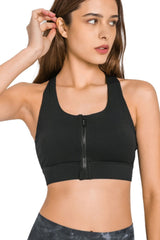 Zip Up Racerback Sports Pickleball Top