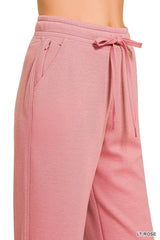 Side Out Scuba Joggers in Light Rose
