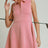 Match Point Quarter-Zip Dress in Pink