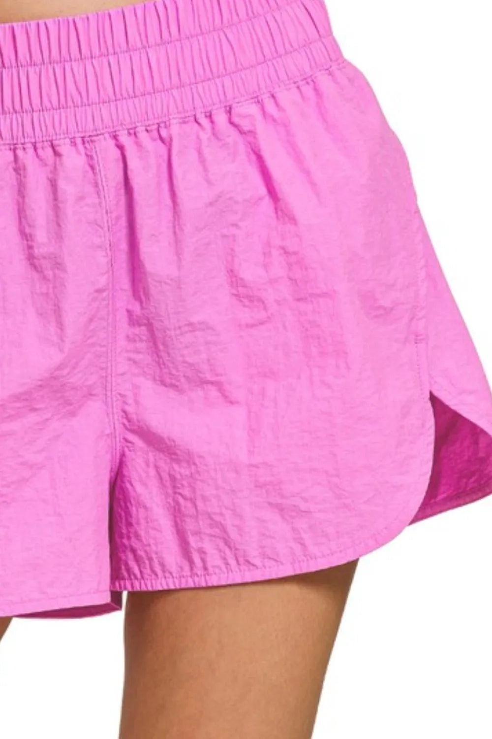 Fast Hands Windbreaker Shorts in Bright Mauve