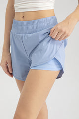 Elastic Waist Active Pickleball Shorts