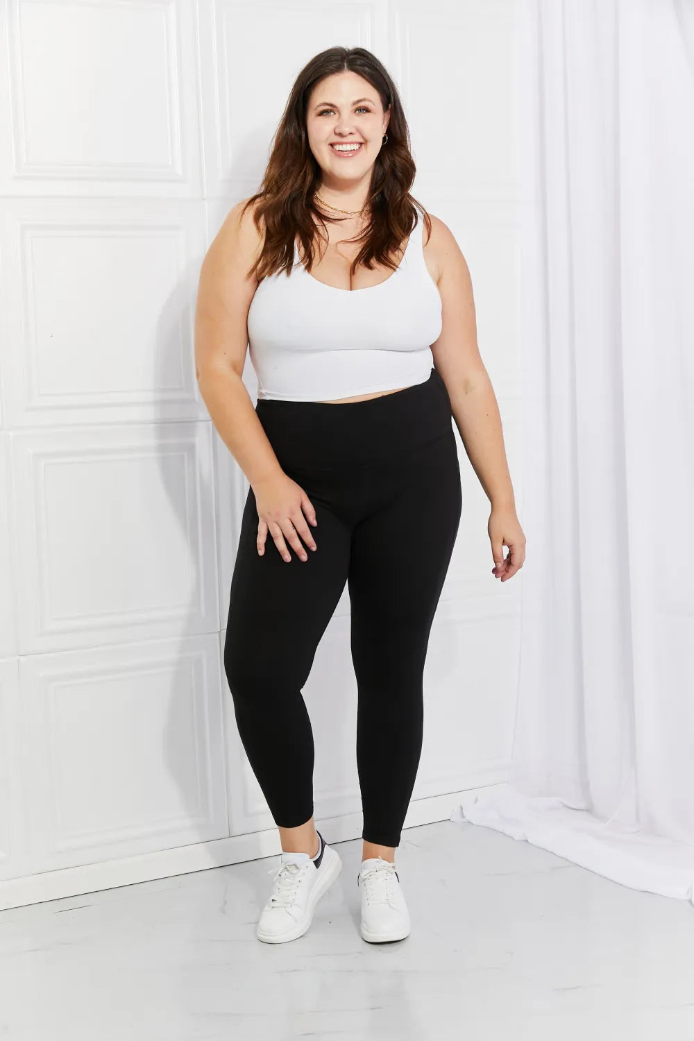 Night Match Reflective Dot Leggings in Black