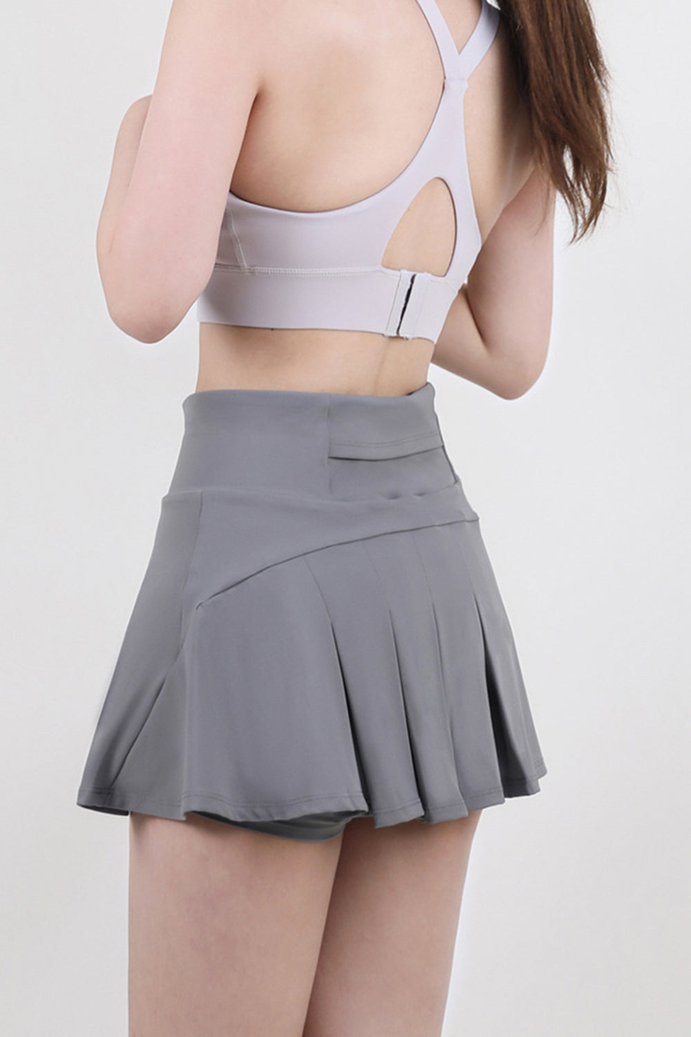 High Waist Pleated Active Pickleball Skirt