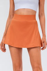 High Waist Pleated Active Pickleball Skirt