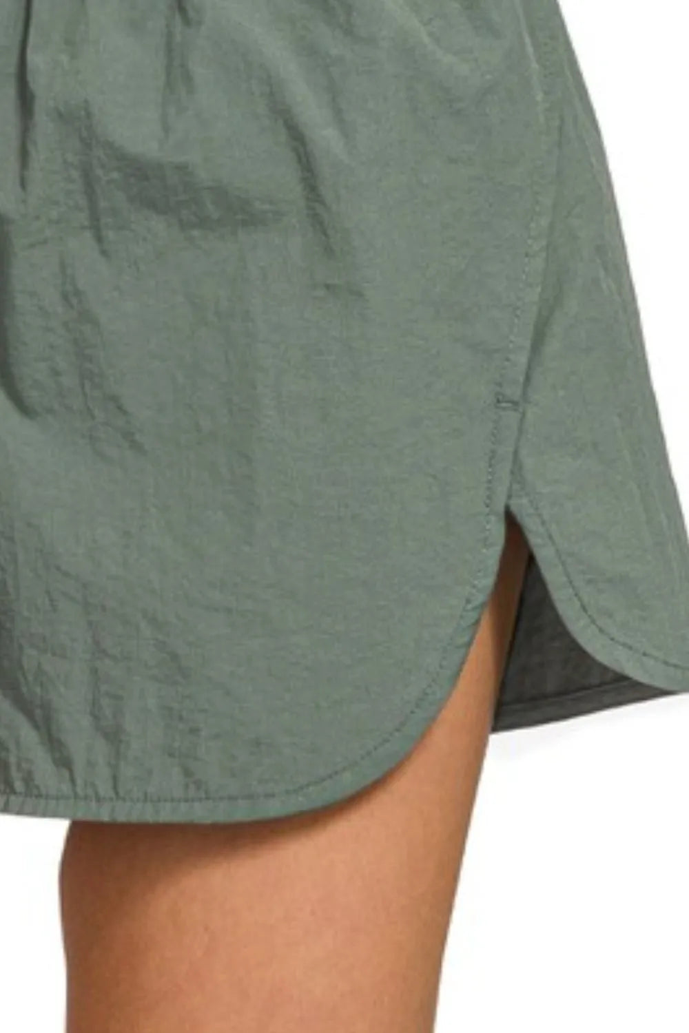 Fast Hands Windbreaker Shorts in Ash Jade