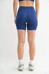 Cloud Dink Sculpt Biker Shorts in Blue Depth