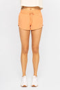Drop Shot Drawcord Mini Shorts in Terracotta