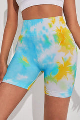 Tie-Dye Wide Waistband Pickleball Shorts