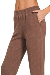 Easy Dink Slub Joggers in Brown
