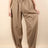 Off-Court Linen-Blend Barrel Pants in Mocha